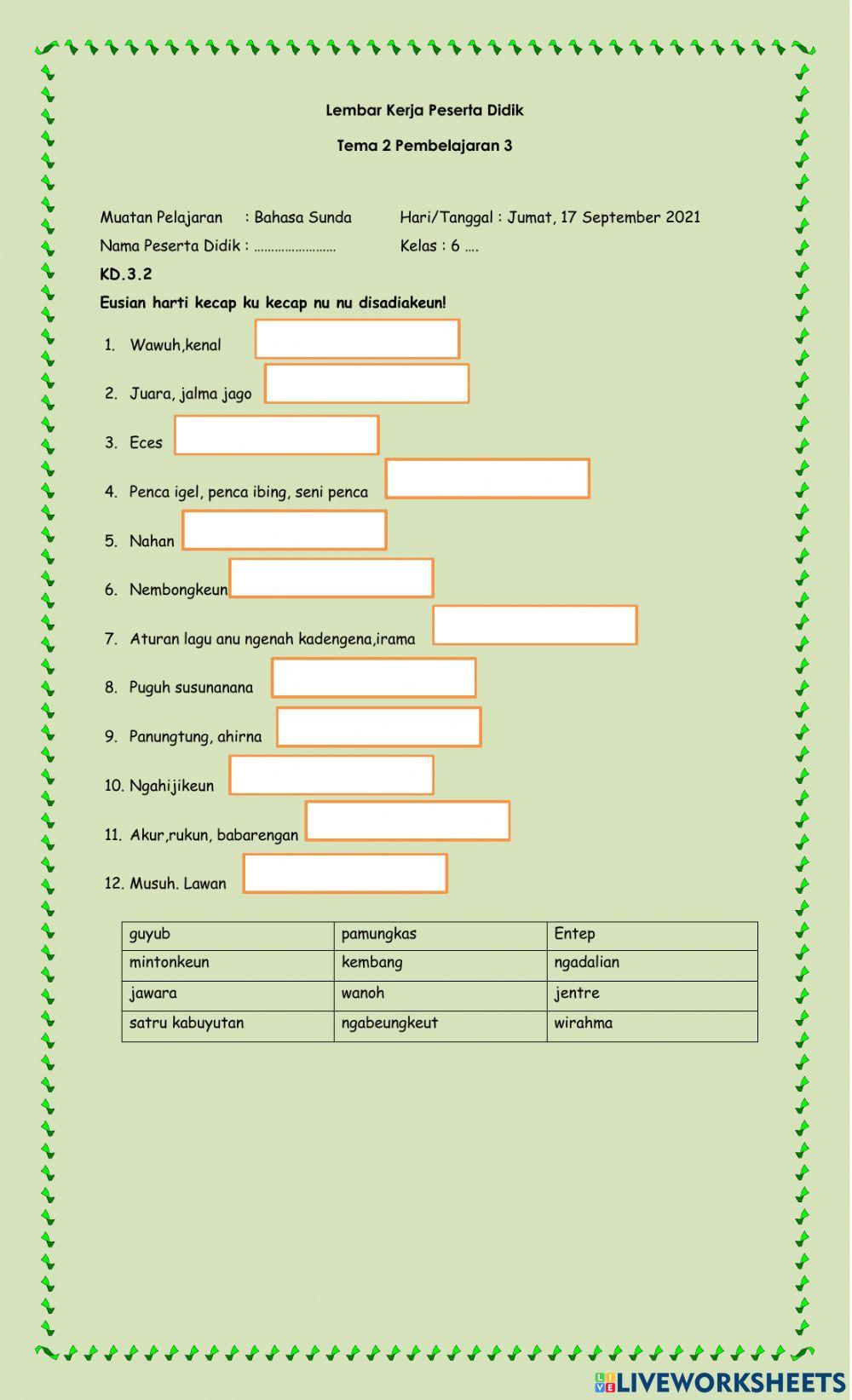 LKPD 3 B Sunda Free Interactive Worksheets 1400873 LKPD 3 B Sunda Free Interactive Worksheets 1400873