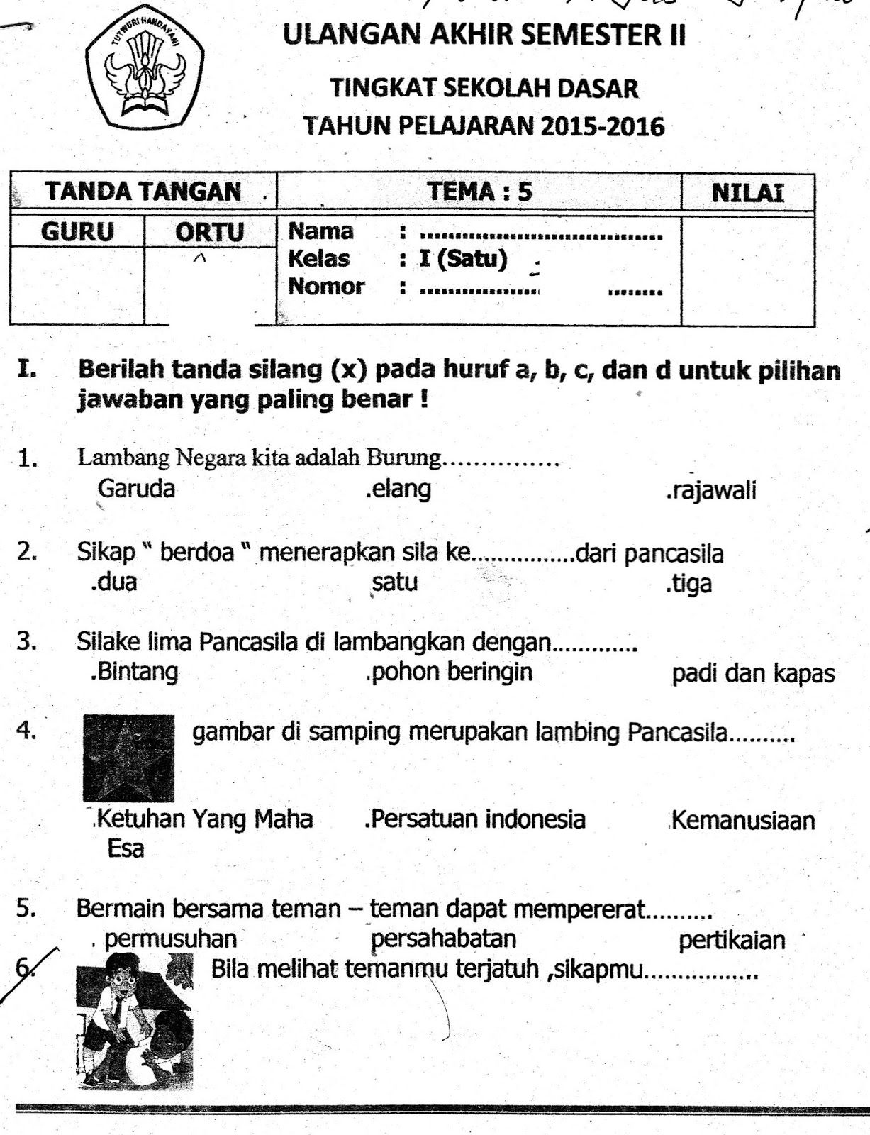 soal uts pjok kelas 2 sd semester 2 kurikulum 2013 soal uts pjok kelas 2 sd semester 2 kurikulum 2013