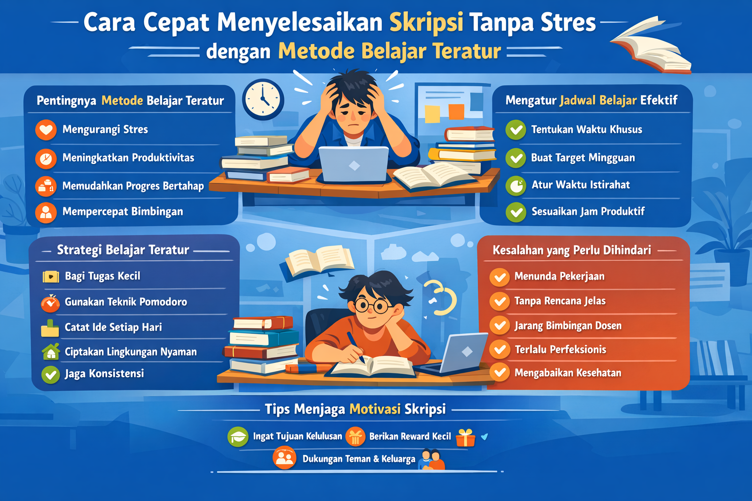 7 Rahasia Lulus Tepat Waktu dengan Tips Membuat Skripsi dengan Cepat yang Jarang Diketahui 7 Rahasia Lulus Tepat Waktu dengan Tips Membuat Skripsi dengan Cepat yang Jarang Diketahui